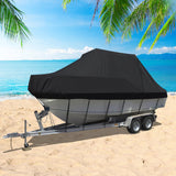 14-16 FT Boat Cover Trailerable Weatherproof 600D Jumbo Marine Heavy Duty