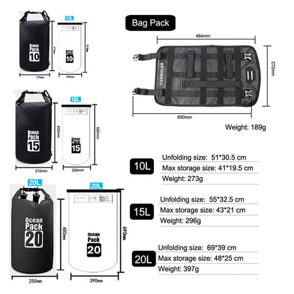 Bicycle Handlebar Bags Waterproof 3L/7L/10L/15L/20L