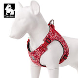 Floral Dog Harness Red L