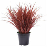 Artificial Plant Ornamental Potted Dense Burgundy Grass 38 cm